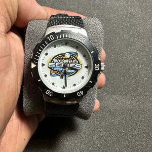 Game Time World Series 100th Anniversary Analog Quartz Watch Working New Battery